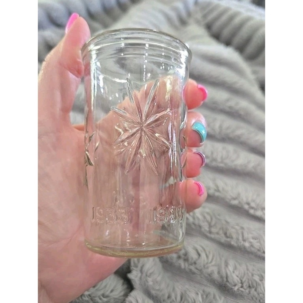 Vintage 1950's, Starburst Ball Jelly Jar Juice Glass